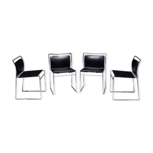 Set 4 chaises salle à manger 'Tulu', Kazuhide Takahama pour Gavina, années 1960, Italie