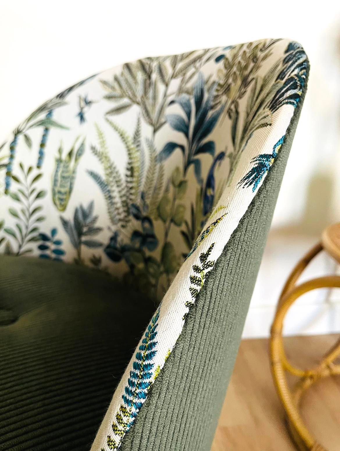 Cocktail Chair, Green Velvet