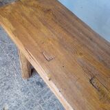 Bench 144 cm old patinated solid wood