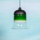 Minimalist glass pendant light Peil & Putzler from the space age