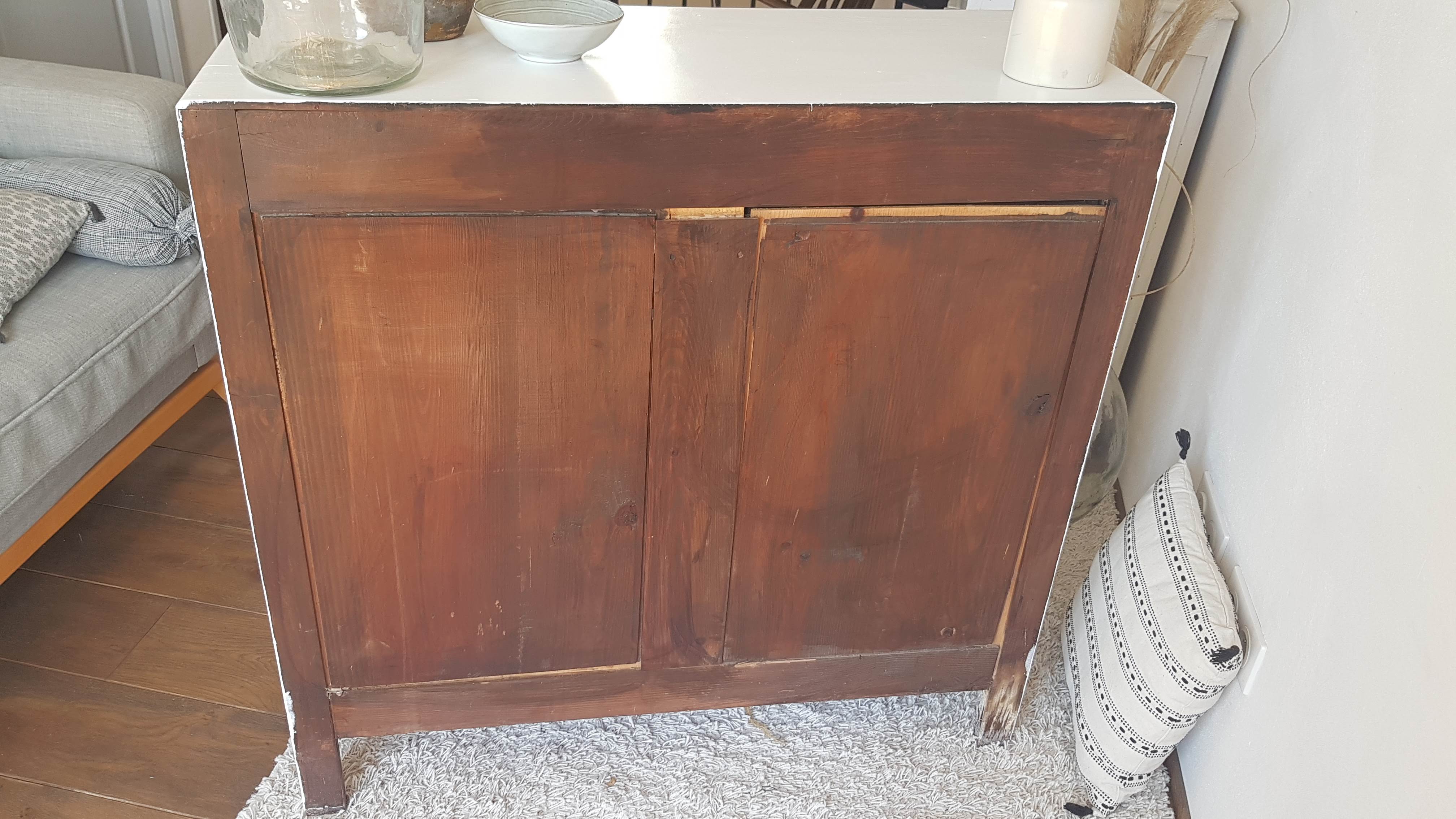 Old white parisian buffet