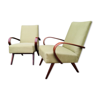 Pair of vintage Czech armchairs, Scandinavian style, 50s