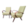 Pair of vintage Czech armchairs, Scandinavian style, 50s