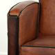 Very interesting sheepskin Art Deco design armchair with a great design
