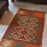 Kilim carpet in cotton and burlap 90x160cm