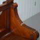 Victorian Double-Faced Carved Walnut Gallery Bench