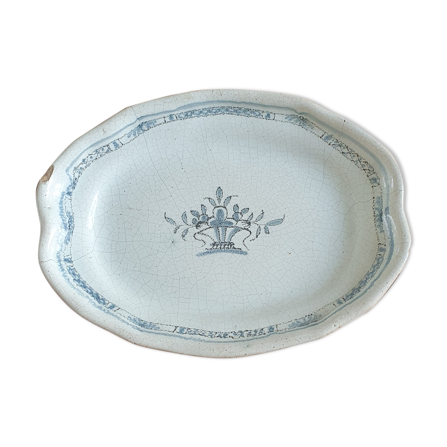 Faience dish "black ass"