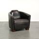 Fauteuil design Aviator en cuir de vache grainé