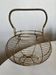 Golden metal basket 1960