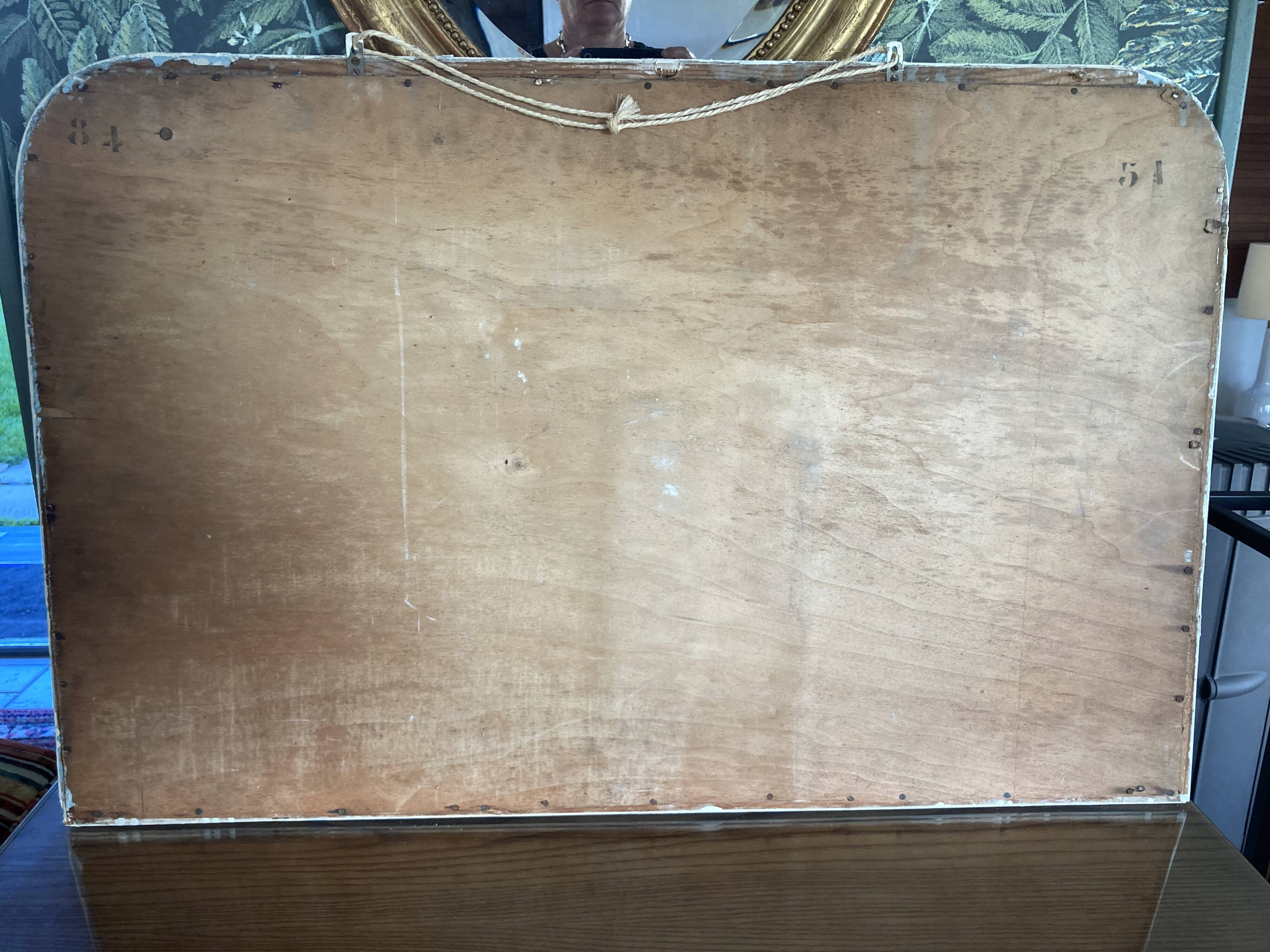 Old mirror louis philippe painted