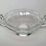 Glass fruit bowl, Val Saint Lambert style