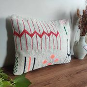 Coussin bohème marocain blanc
