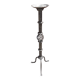 Candle holder or wrought iron candlestick (height 72 cm)