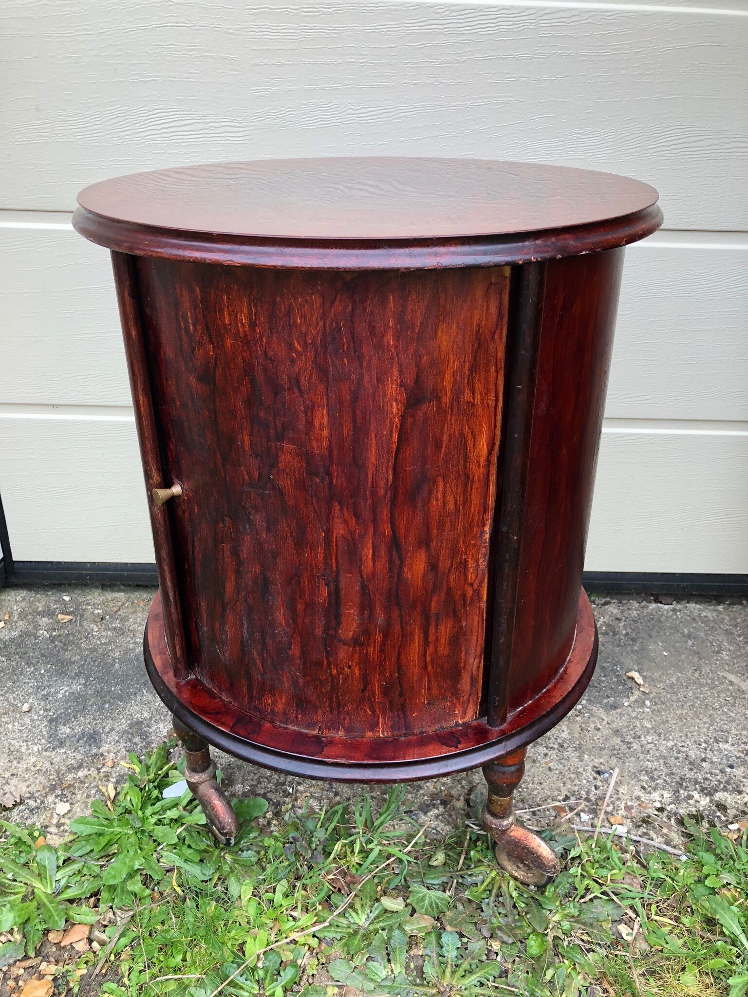 Meuble bar à roulettes vintage années 50 Selency