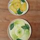 2 plats à tarte en barbotine