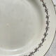 6 opaque porcelain dinner plates, Digoin model "Suzy"