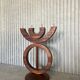 Funky XXL rosewood candle holder