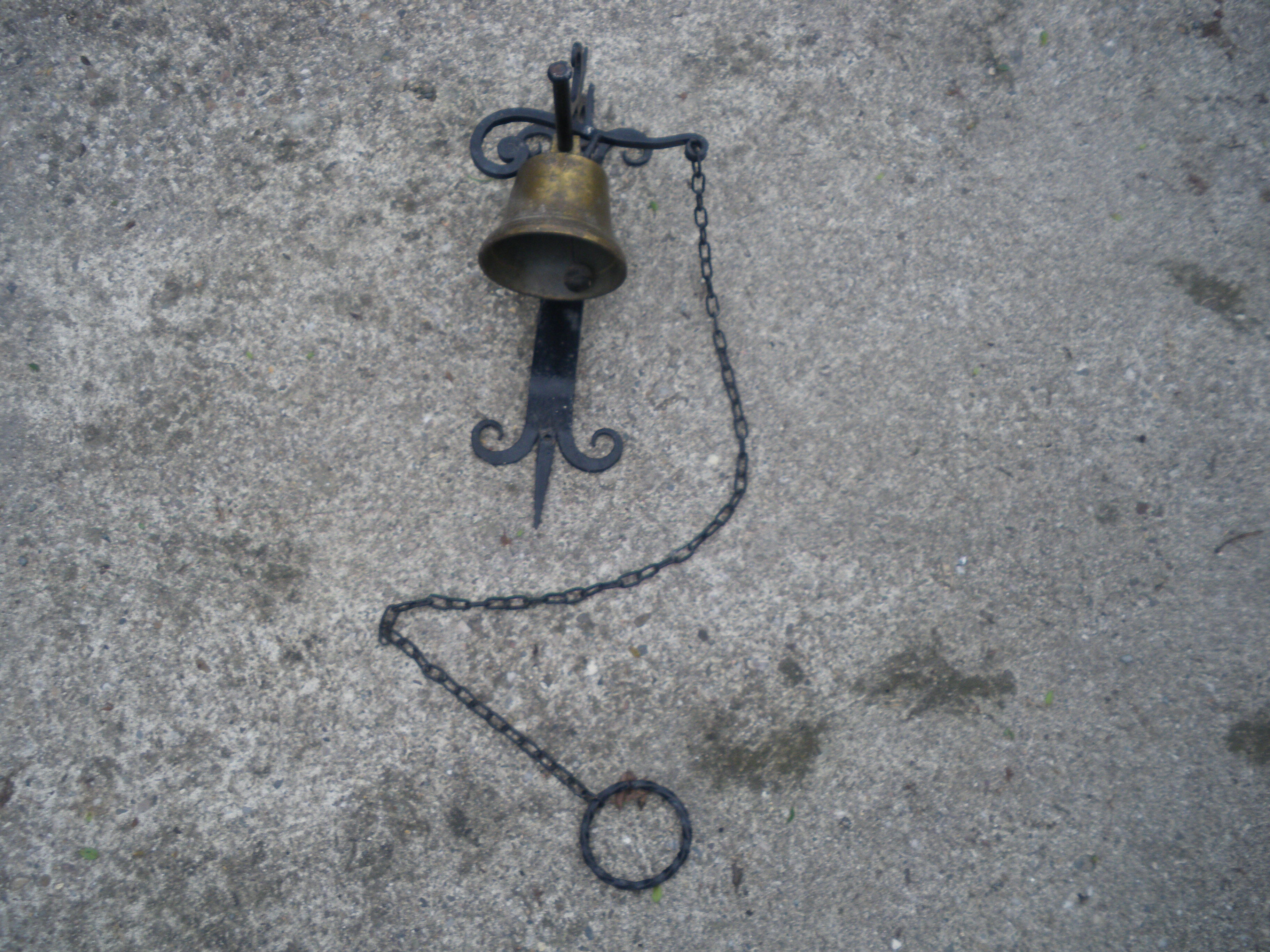 Bronze wrought iron bell
