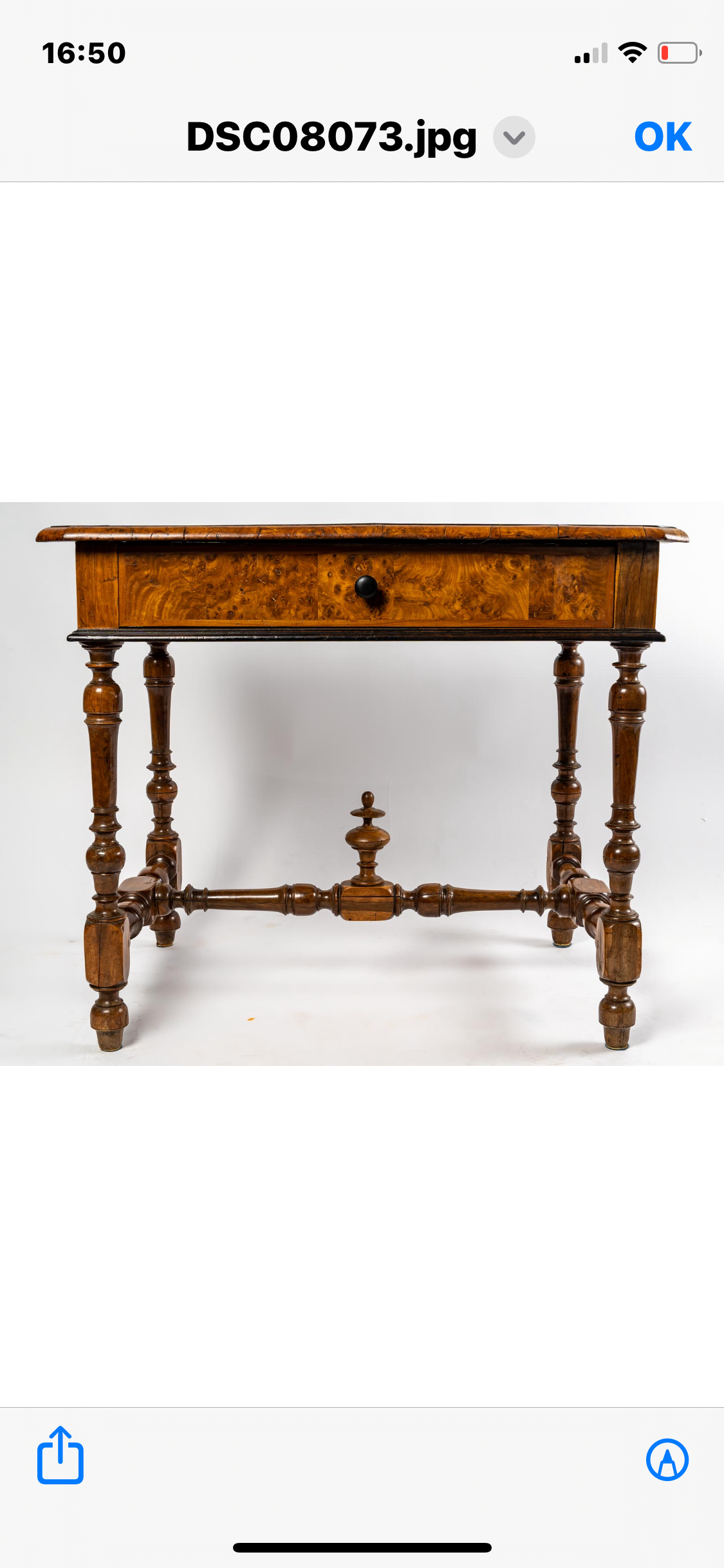 XVII marquetry desk