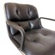 Charles Pollock Knoll Office Chair - Black Leather (Signed Model)