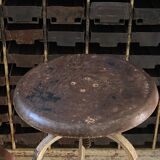 Old industrial workshop stool