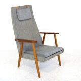 Scandinavian beech armchair, Sweden, 1950
