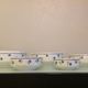 Suite of five salad bowls decor Claudius des faienceries de Badonviller, 50/60