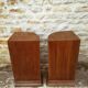 Two bedside tables in walnut