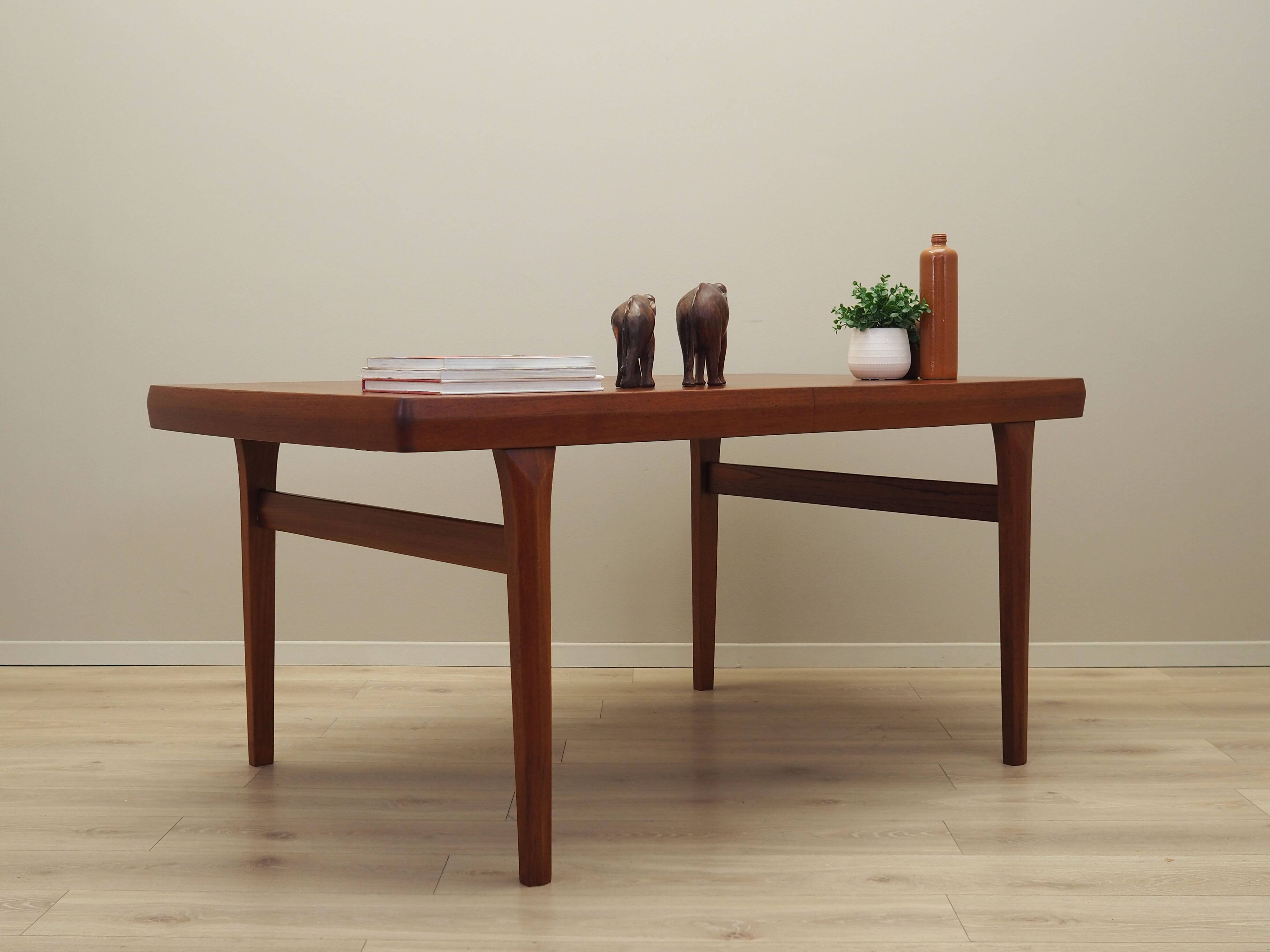 Teak table, Danish design, 1970s, production: Denmark