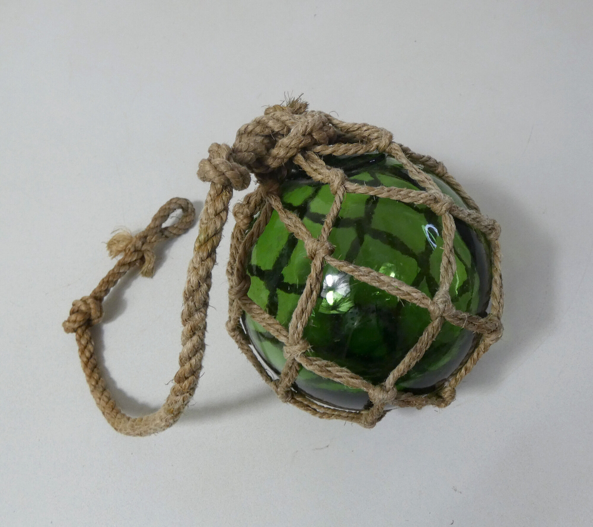 Green Float Glass Ball for Vintage Water Garden