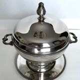 Silver metal ice bucket