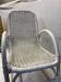 Rocking-chair en rotin blanc