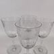 Four Baccarat crystal glasses, Molière pattern. Early 20th century.