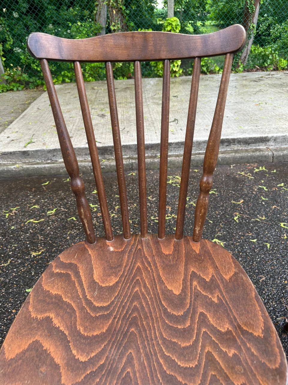 2 Baumann Tacoma Florida bistro chairs in solid wood