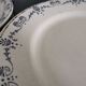Assiettes ancienne plates " Etrusque " en porcelaine opaque de Gien Terre de Fer