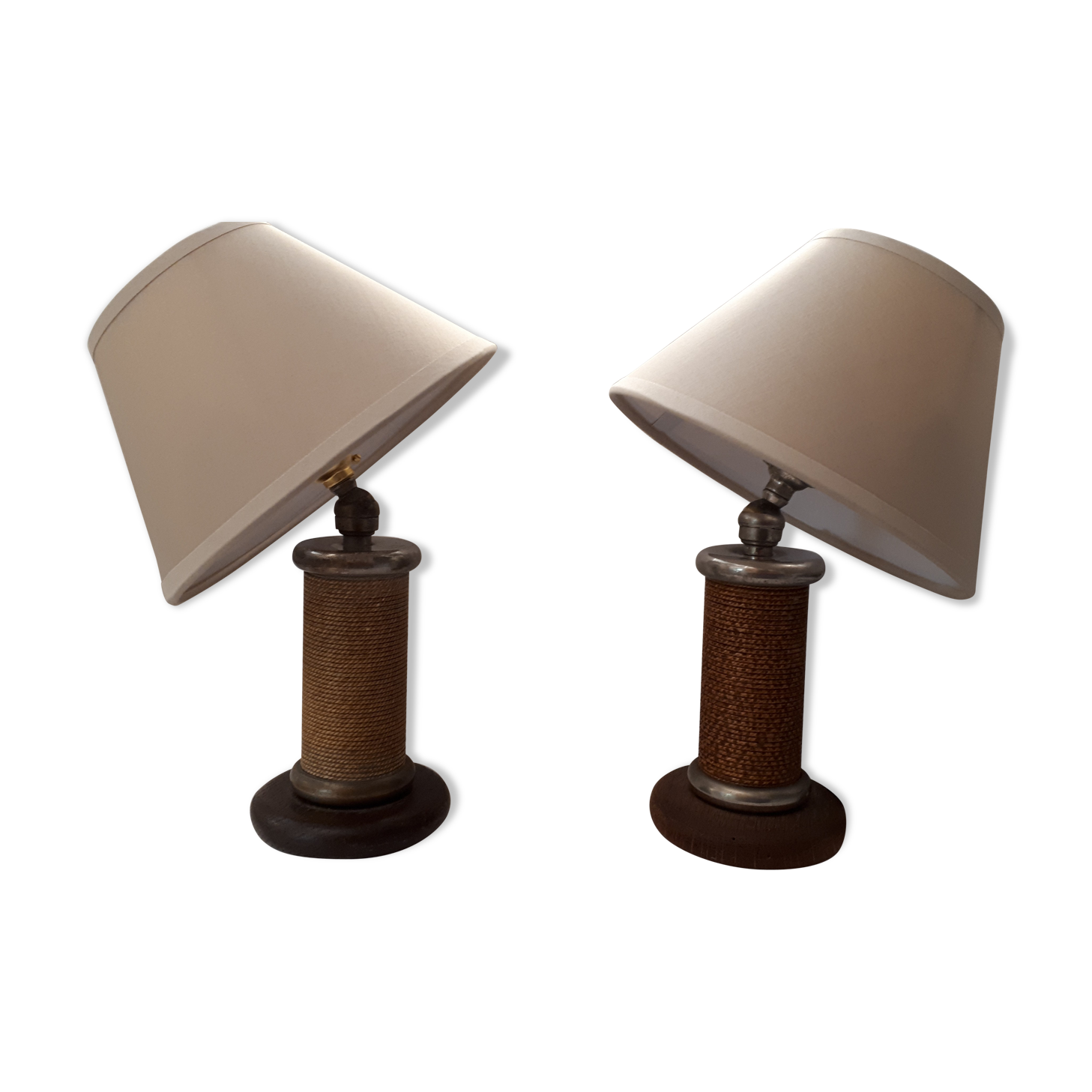 Paire de lampes 1940 Etlin inclinables