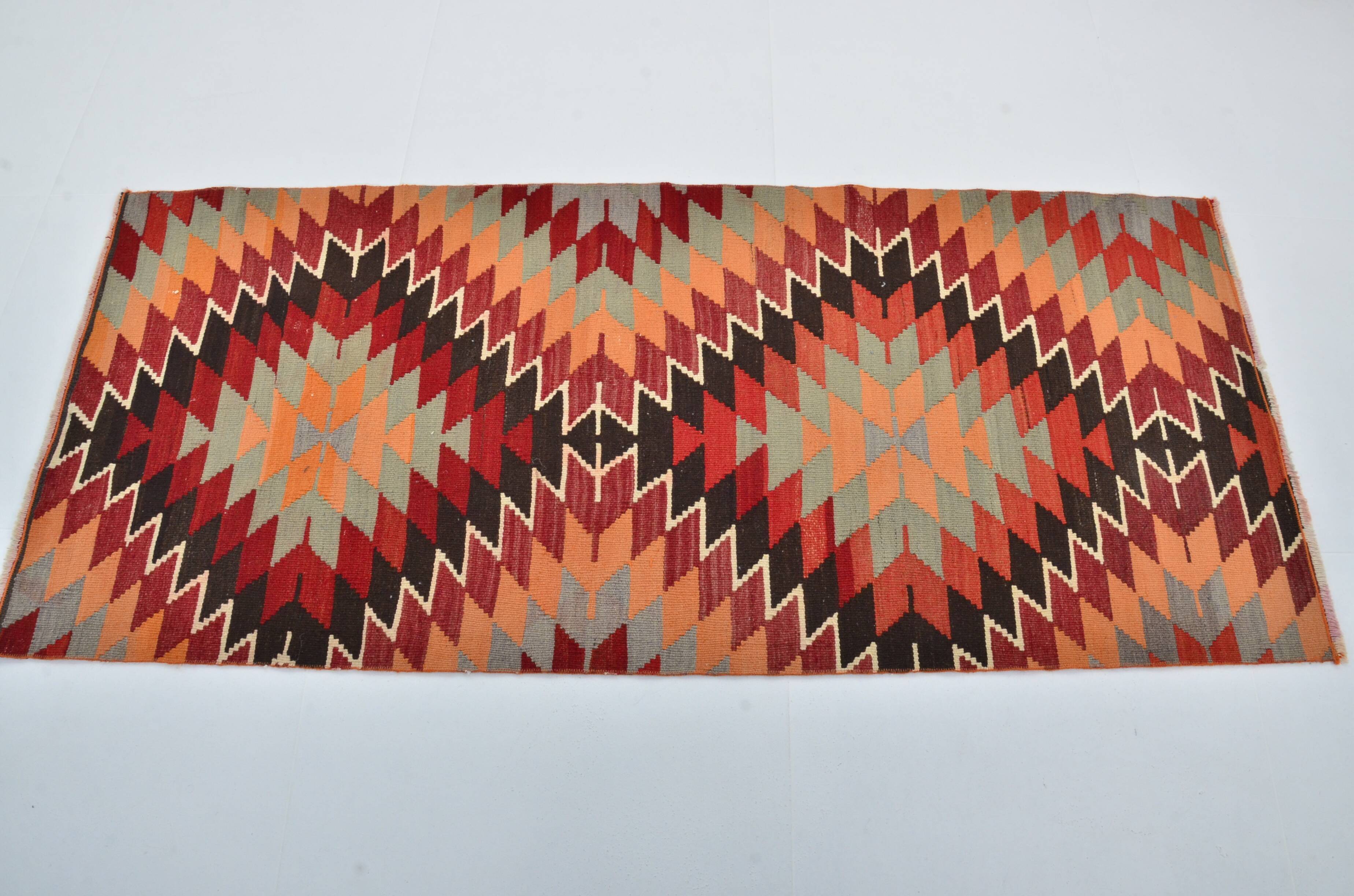 Geometric Anatolian Decorative Kilim Rug sku 3405