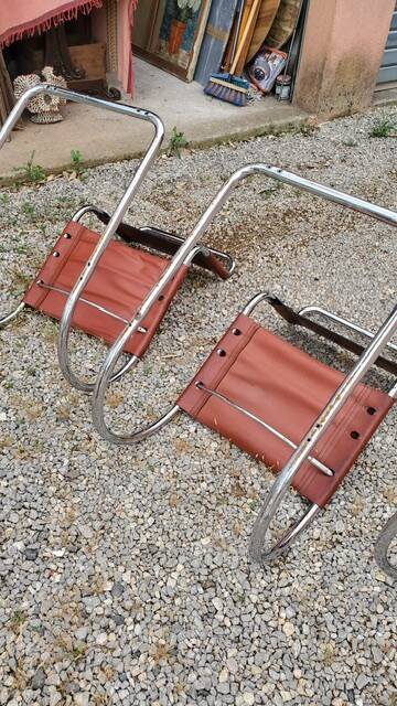 4 MR10 Mies Van der Rohe chairs