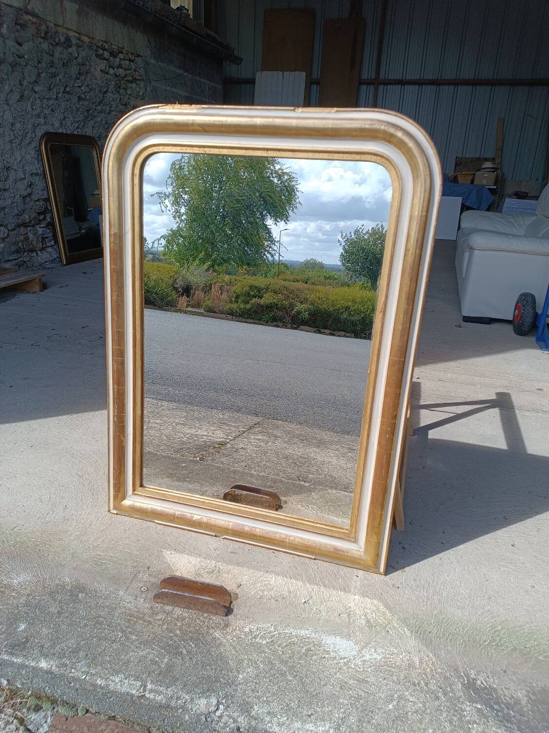 Miroir ancien Louis Philippe 101/74 cm