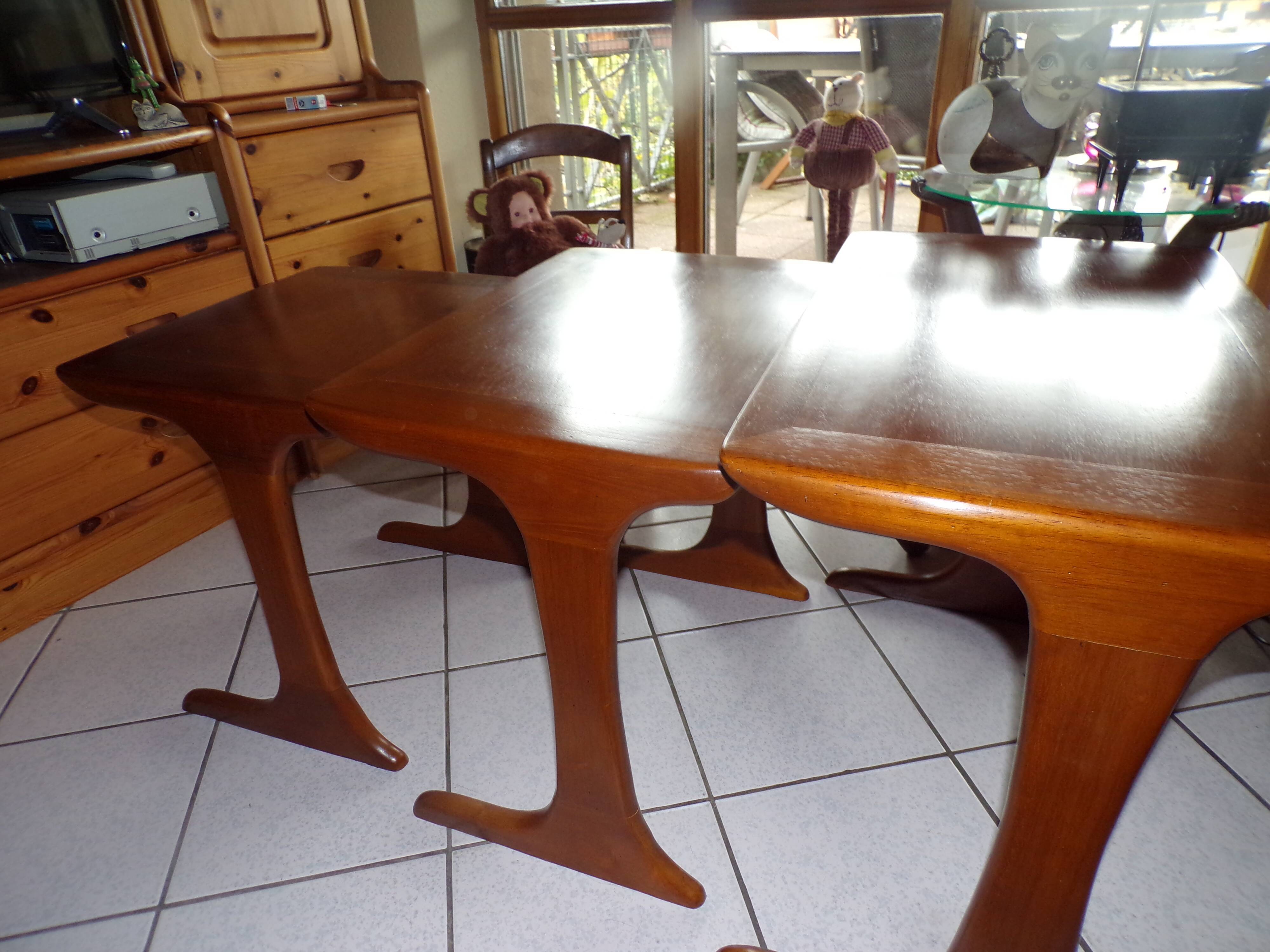 Set of 3 tables grimhold art deco 1930