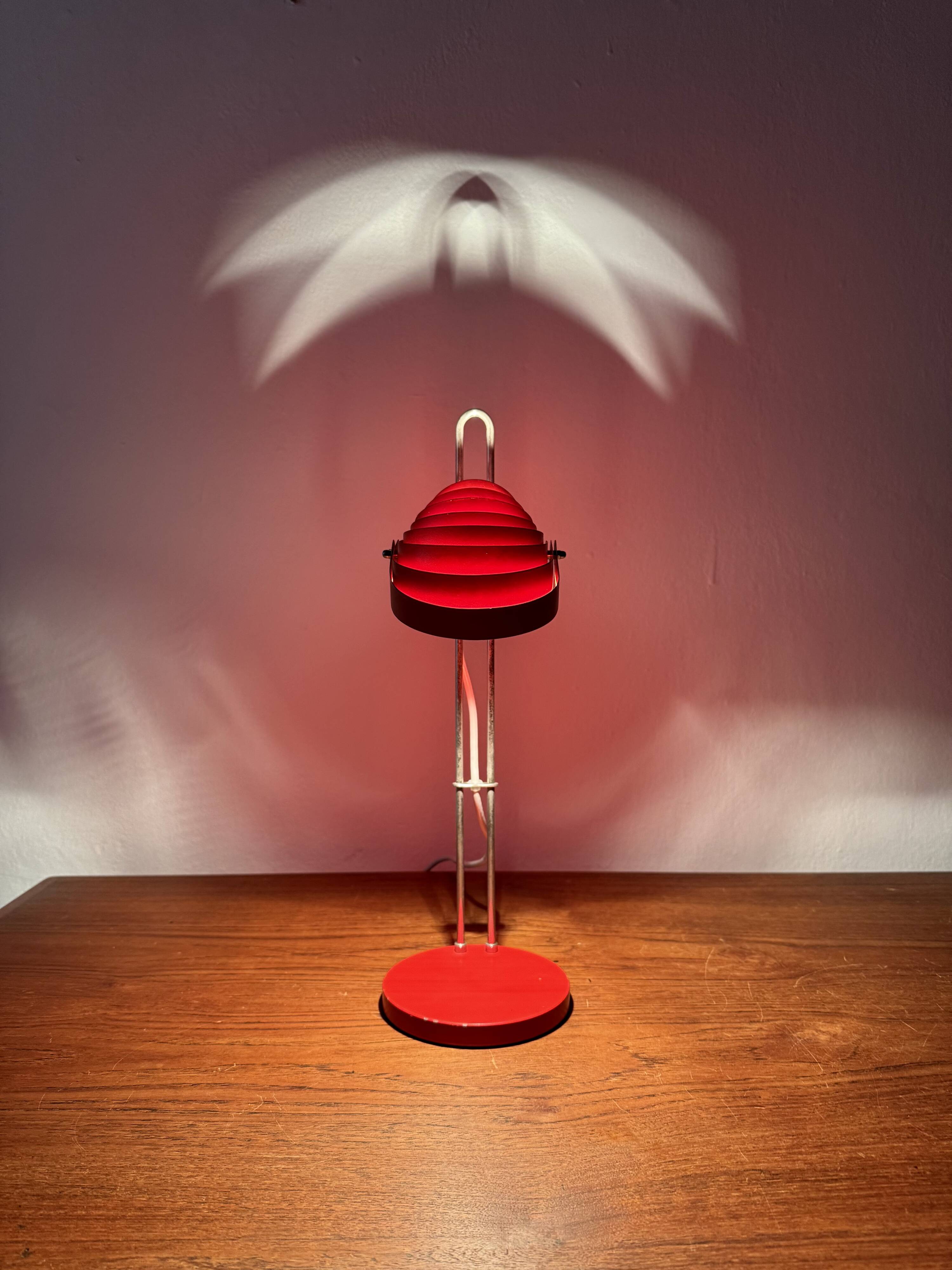 Metal Table Lamp by E.R. Nele for Temde