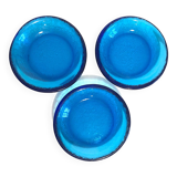 Coupelles bleues verre
