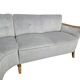 Vintage light blue corner sofa/armchair