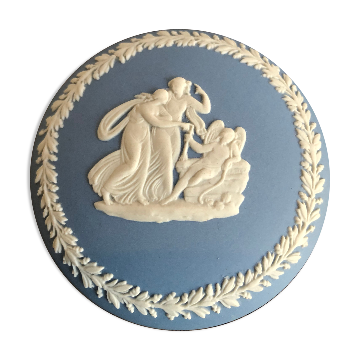 Boite et coupelle en porcelaine de Wedgwood