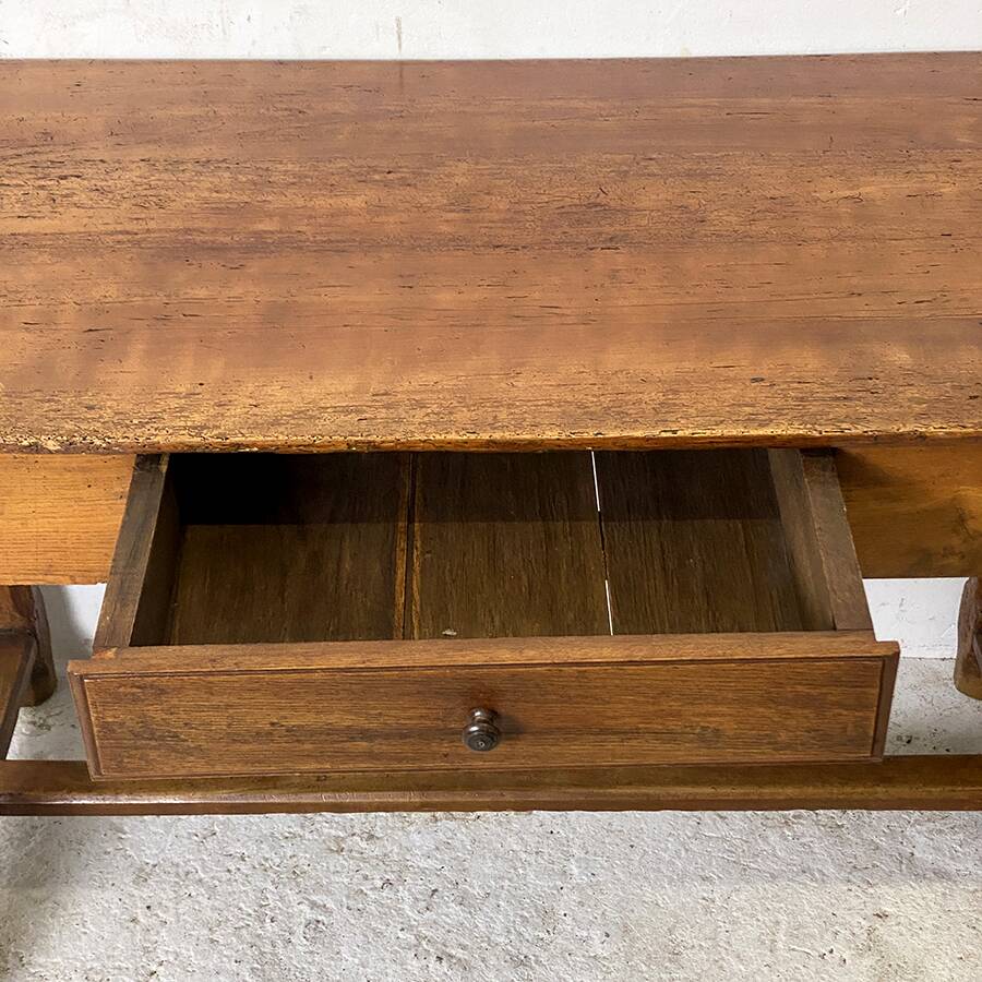 Solid wood farm table