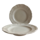 2 assiettes sur piédouche Sarreguemines