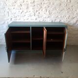 Wooden green art deco buffet