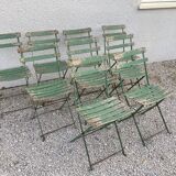 9 folding garden chairs