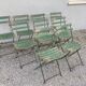 9 chaises de jardin pliables