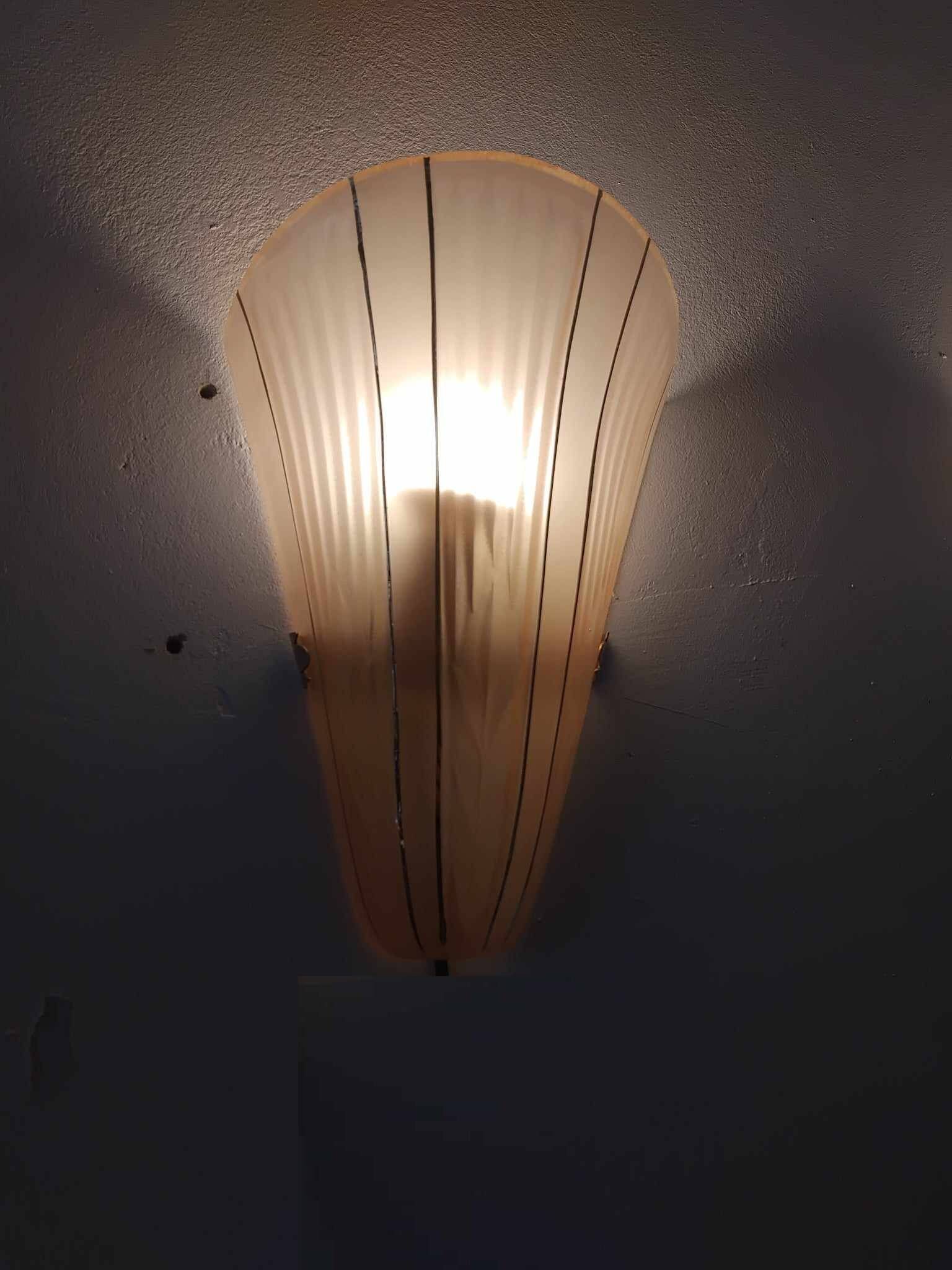 Suite of 3 Art Deco wall lights